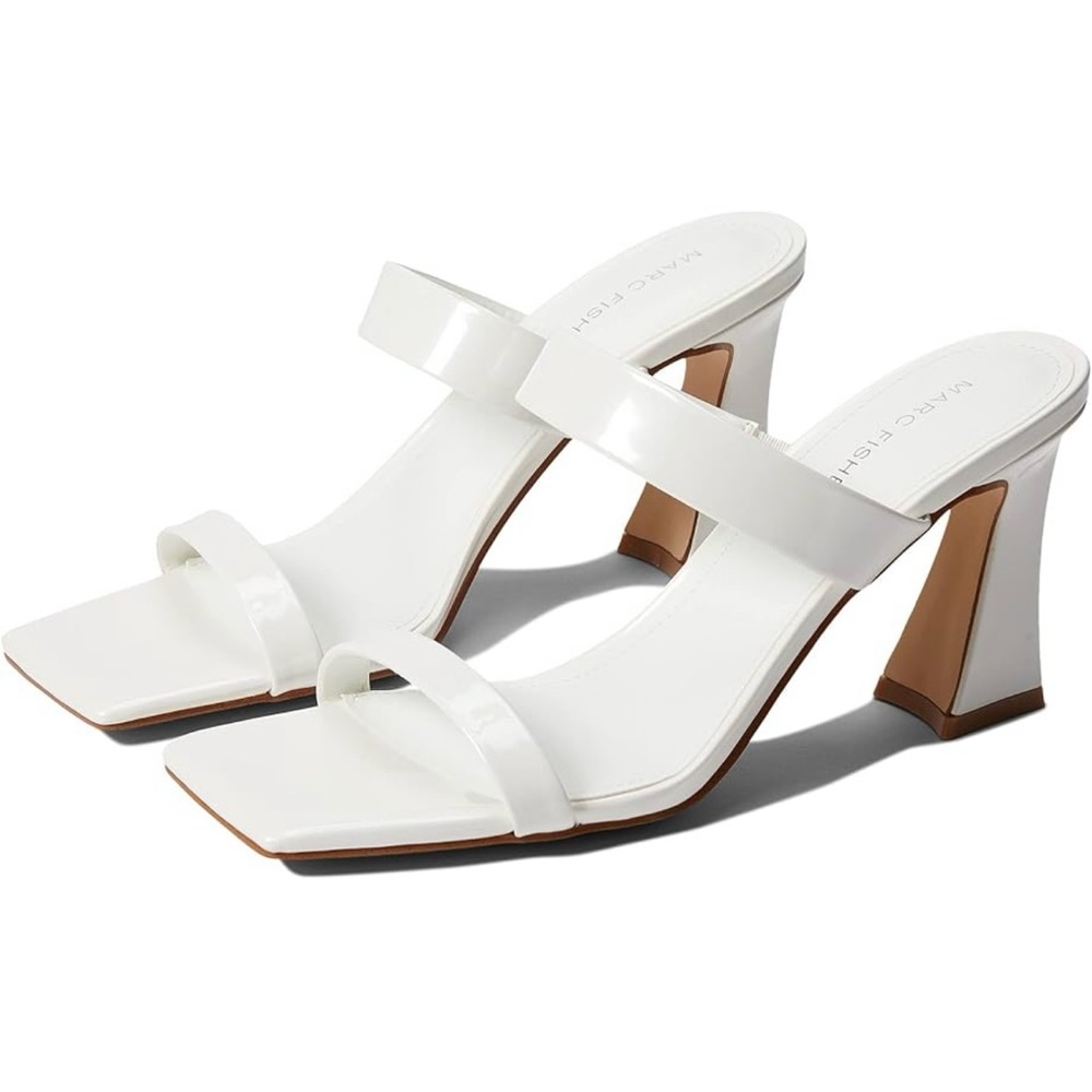 Marc Fisher Cream Heeled Sandals